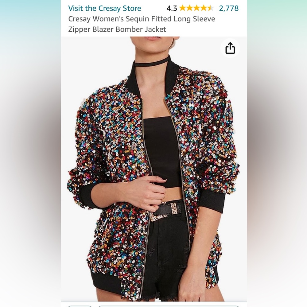New 3XL Mermaid sequin bomber jacket Mermaid Taylor Swift inspired